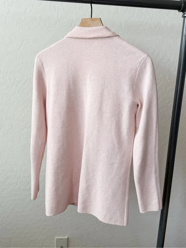 J.Crew Schoolboy Sweater Blazer Pink Knit Cotton - Image 2