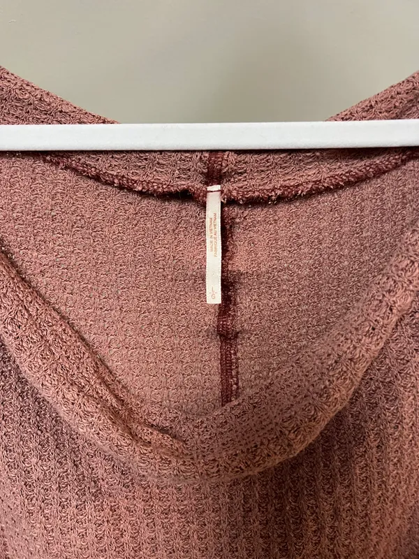 Free People Mauve Slouchy Knit Long Sleeve Top - Image 5