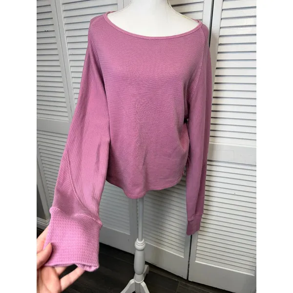 Free People We the free Jess Long Sleeve Thermal Top Size Medium NWT $68 retail - Image 6