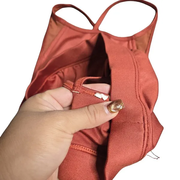 Alo‎ Yoga Orange Mesh Sports Bra Size: S - Image 6