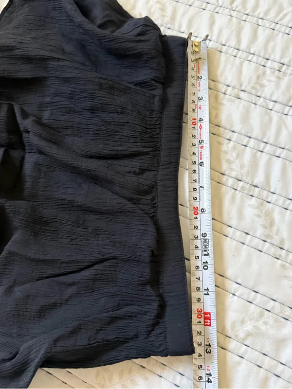 Abercrombie & Fitch Black Tiered Ruffle Maxi Skirt Boho Goth Cottagecore Size: S - Image 7