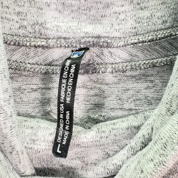Kuhl Women Mock Neck Lea‎ Pullover Sweatshirt Gray Outdoors Activewear Large - Image 7