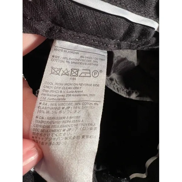 Banana Republic Women's Size 10 Sloan Pant Curvy Fit Black Mid-Rise Stretch - Image 11