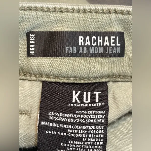 Kut from the Kloth High rise Rachael Fab Ab Mom Jeans - Image 5