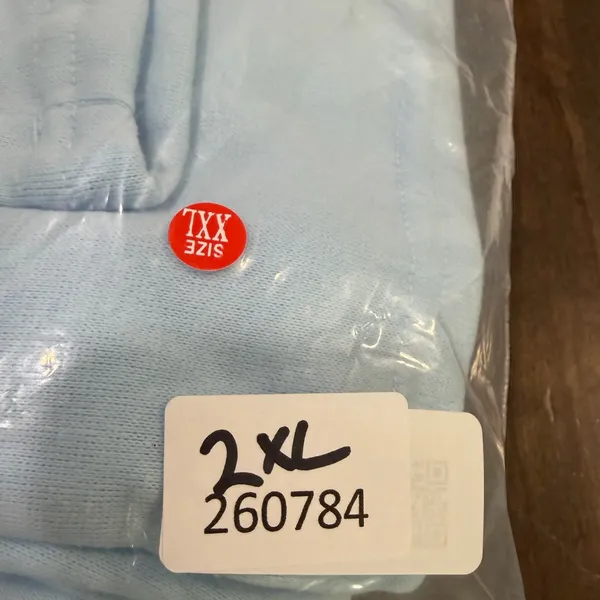 NEW Baby Blue Pull On Waist Open Straight Leg Sweatpants Size XXL #260784 - Image 7