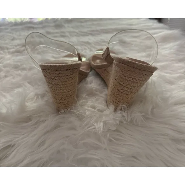 A New Day Ansel Double Band Open Toe Wedge Heels Size 8 - Image 6