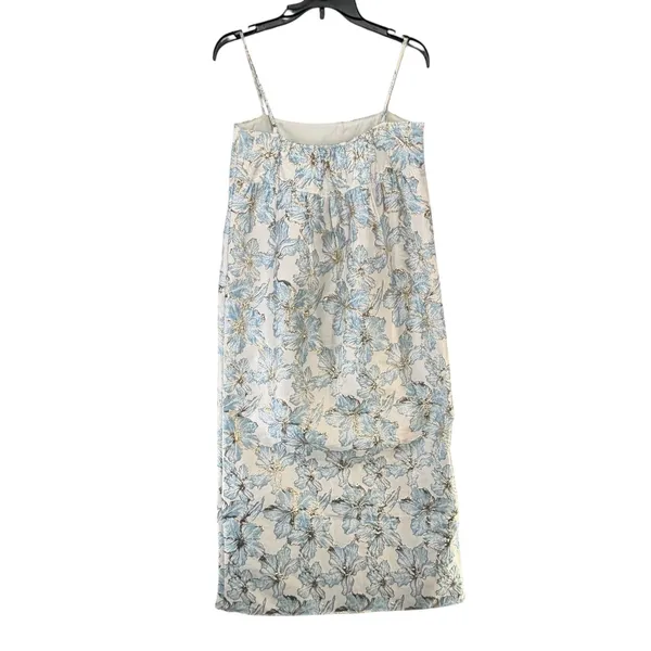 Petal & Pup Yasmine Maxi Dress Womens M Baby Blue‎ Floral Empire Waist Coquette - Image 4