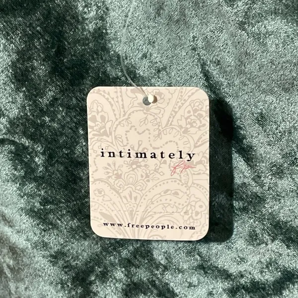 Free People Intimates Velvet Camisole Small Green Cowl Neck NWT - Image 8