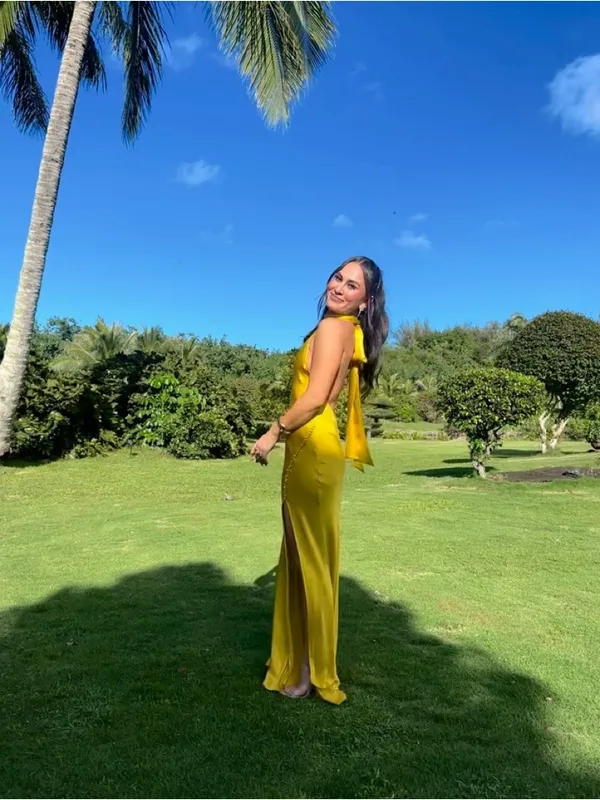 Sau Lee Penelope Backless Satin Gown in Popcorn Yellow 10 - Image 7