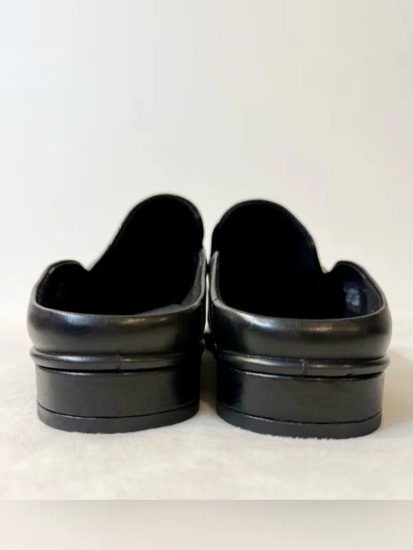 ECCO Sculpted Luxury Braided Mule Black/Black Patent Size 39 - Image 6