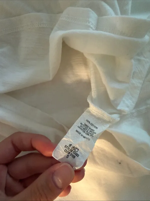 Women's White Ruffle Sleeve Tee - Image 3