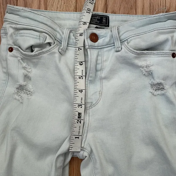 Abercrombie & Fitch Jeans Womens 00 24 Blue Harper Low Rise Ankle Skinny Ladies - Image 4