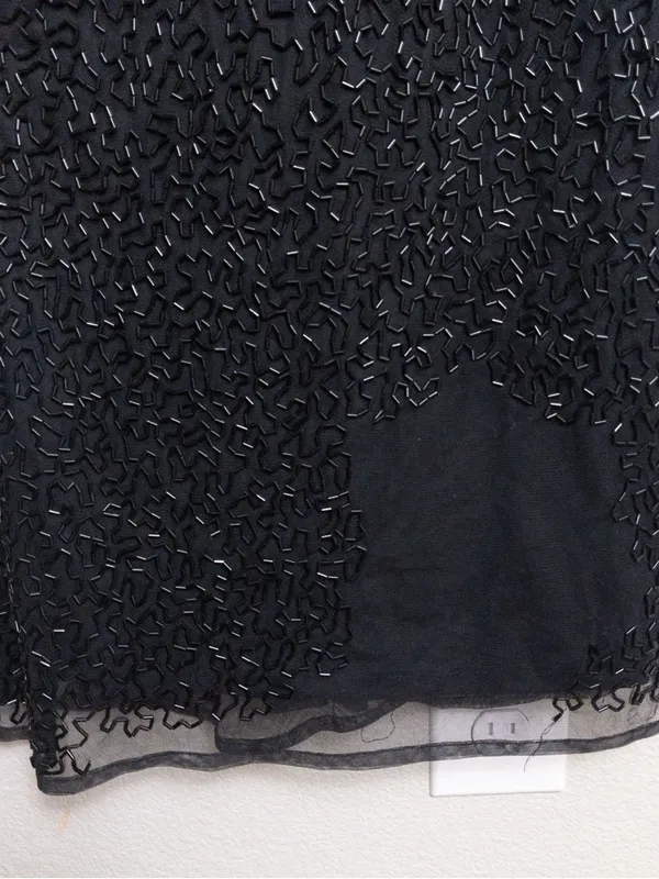 NWT Mac Duggal Beaded Sleeveless High Neck Column Gown 10 Black Maxi Dress 93742 - Image 7
