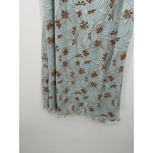 Apt 9 Women 2X Blue Floral Lace Chemise Nightgown Sleepwear Intimates Slip Dress - Image 4