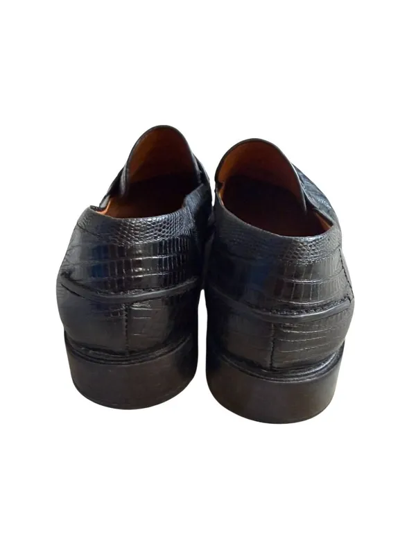 FRANCO SARTO Black Leather Loafers Size US 8 - Image 5