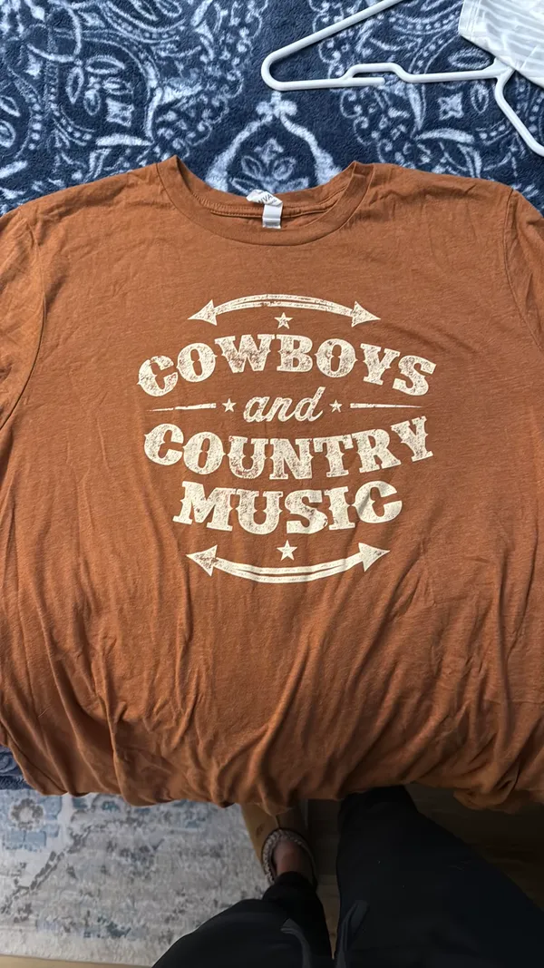 Cowboys and country music tshirt - Image 2
