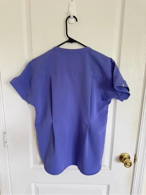 Figs One Pocket V neck Scrub Top - Image 8