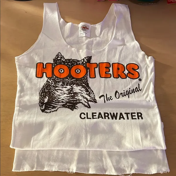 B20-14 Hooters Girl Worn Uniform Rare Vintage Tank from Clearwater Florida - Image 2