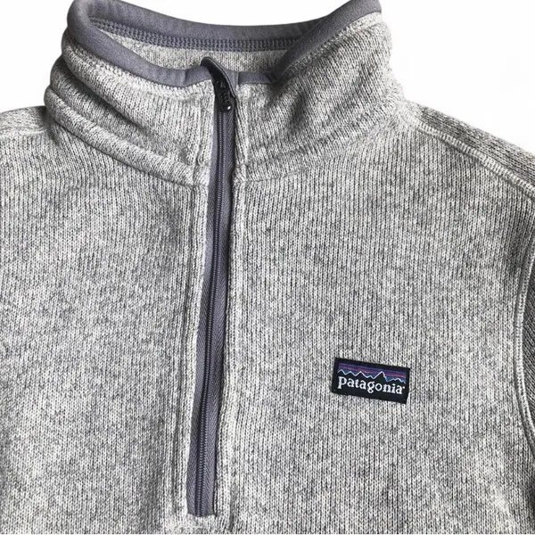 Patagonia Women's Better Sweater 1/4 Zip Fleece Gray Size XS - Image 4