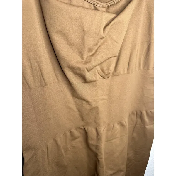 Source Unknown NEW Summer Mae Maternity Bodysuit Womens XXL Brown Compression Ribbed Sculpting - Image 3