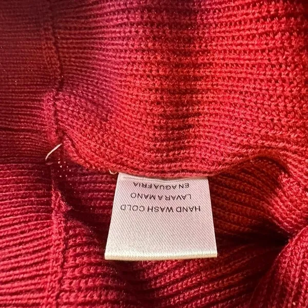 NWT Ellison wine mock neck padded power shoulder top size L - Image 6