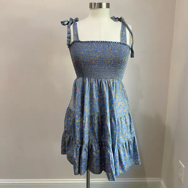 XIRENA Lori Floral Lightweight Smocked Mini Dress Size‎ M - Image 2