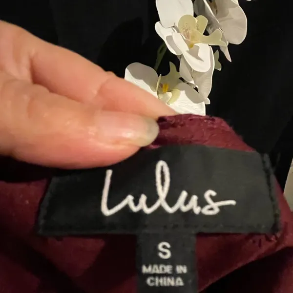 ‎NWT-Burgundy Lace Dress-Size Small - Image 3