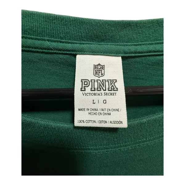 Victoria’s Secret PINK NFL Green Bay Packers Oversized Long Sleeve T Size Large - Image 8