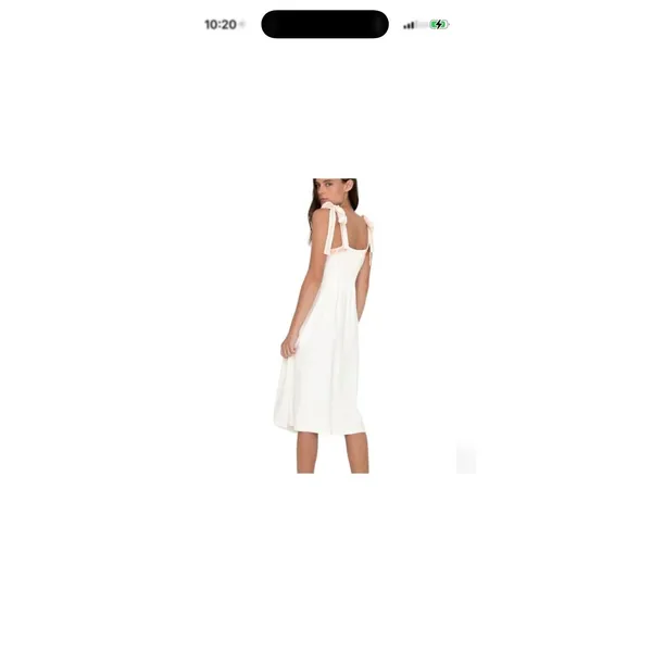 NEW Miss Me Southwestern Dress Embroidered Women's Size Medium Sleeveless Cream - Image 6