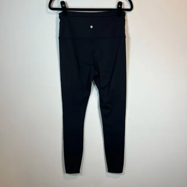 CRZ YOGA High Waisted Leggings Black Buttery Soft Drawstring 29" Athletic Medium - Image 5