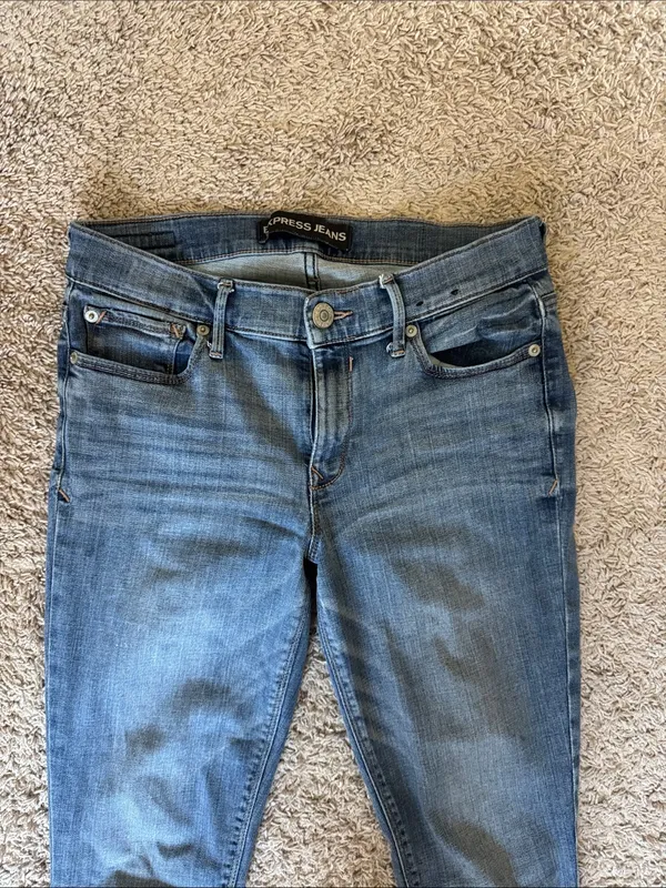 Express Skinny Jeans in Medium Blue wash / J35 - Image 2