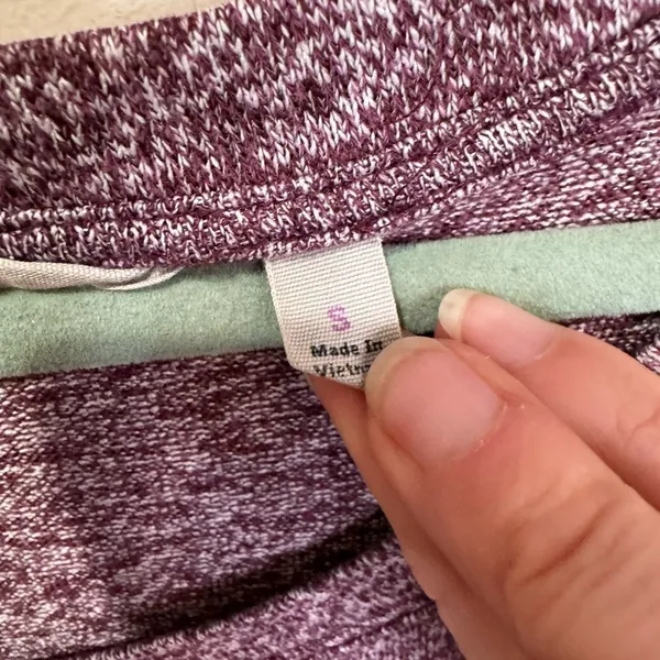 Athleta Luxe Pose Top S Tunic Long‎ Sleeve Soft Stretch Purple Wine Heathered - Image 6