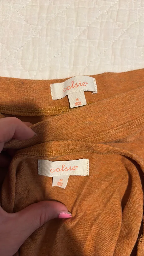 Colsie pj set Orange Size M - Image 3