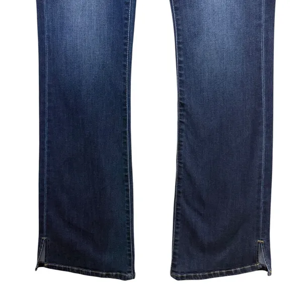 KanCan‎ High Rise Flare Jeans Dark Wash Side Slit Size 9/28 KC90001D - Image 5