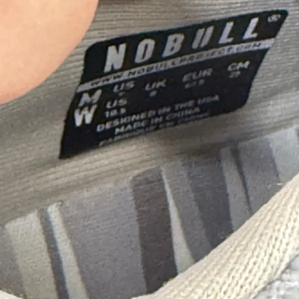 NOBULL Training Shoes Women's Size 10.5‎ Gray Stripe Trainer Sneakers - Image 10