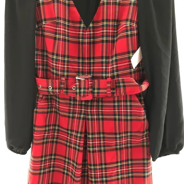 Riley & Rae Estelle‎ Plaid Dress Mini Size XXS - Image 4