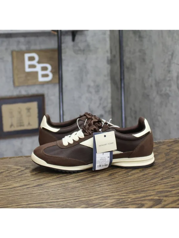 NWT Universal Thread Womens Skyler Jogger Sneakers Double Laces Brown / White 7 - Image 7