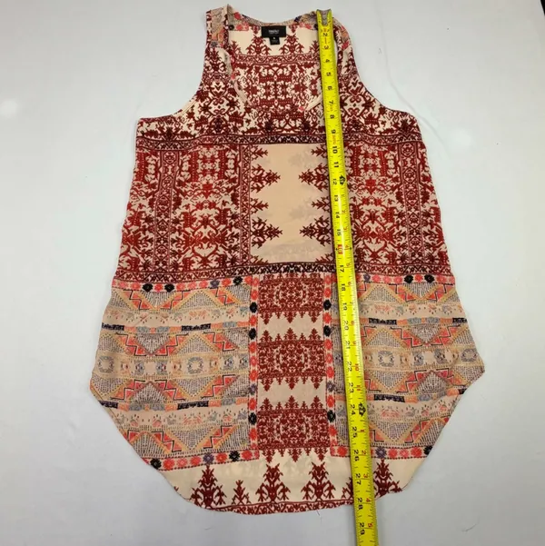 Mossimo Women's Bohemian Patterned Sleeveless Racerback Tank Top - Image 4