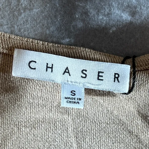 1320 | NWT Chaser Bay Cutout Ruched Bodycon Mini Dress Tan Womens‎ S - Image 3