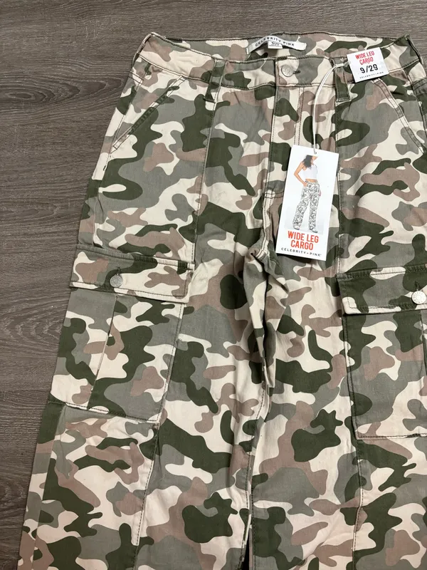 Camouflage flare legs cargo pants Sz9/29 - Image 7