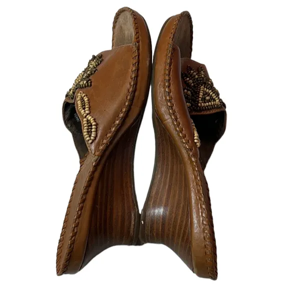 Skechers Clarks Artisan‎ Empress Beaded Slip-On Wedge Sandals Size 7 - Image 7