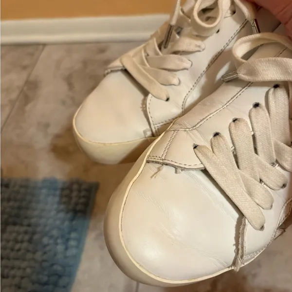 Zadig & Voltaire white leather multicolored star sneakers - Image 4