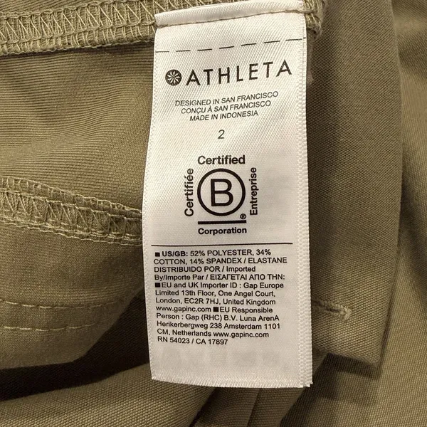 Athleta Womens Skyline High Rise Barrel Leg Pant Size 2 Utility Commute Travel - Image 10