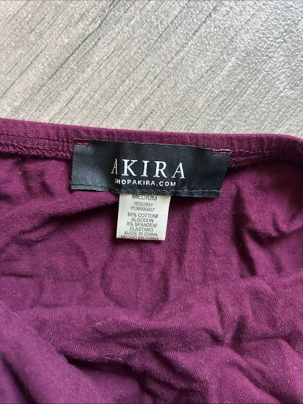 AKIRA Strapless Bodycon Dress in Plum - Image 2