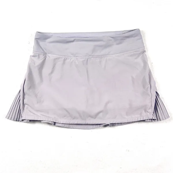 Lululemon Tennis Skirt Skort Womens Play Off The Pleats Golf Silver Lilac Size 6 - Image 7