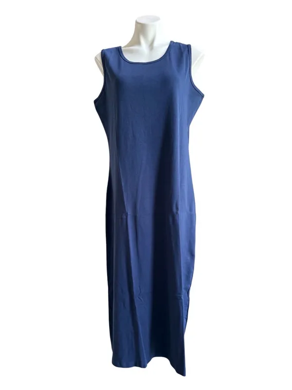 NorthStyle Casual Knit Tank Dress Blue Large NWT IN PACKAGE - Image 2