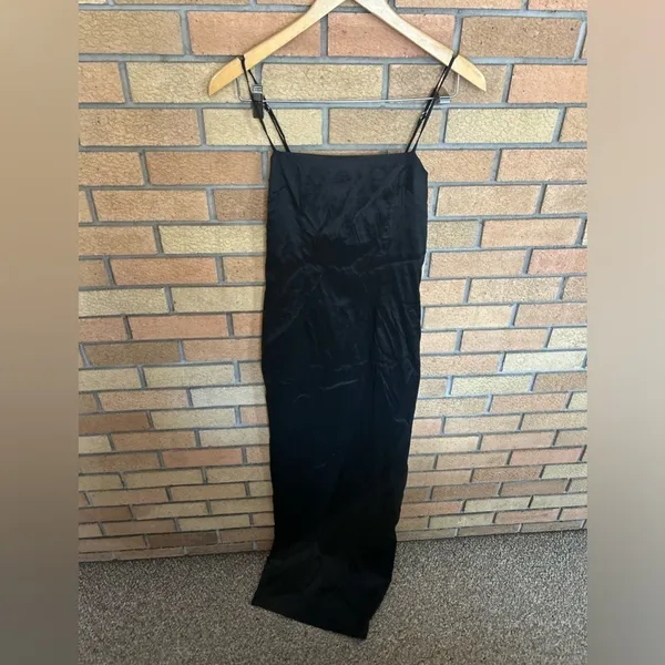 NWT Lovers & Friends Ricky Maxi Dress Black Back Slit Sleeveless Size Small - Image 3