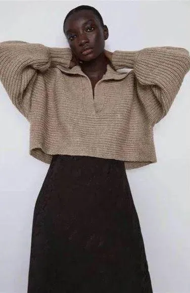 ZARA Cropped Sweater - Image 2
