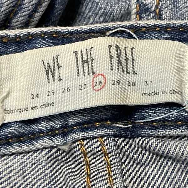 Free People We The Free Women's Blue Flare Bootcut Bell Bottom Denim Jeans 28 - Image 4
