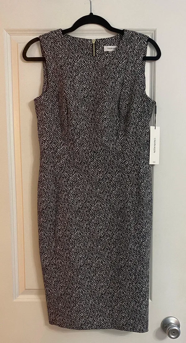 Calvin Klein NWT Black And White Knee Length Dress - Image 2